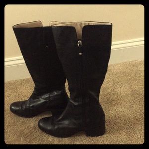 Black riding boots ELLEN TRACY